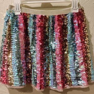 H&M rainbow sequin skirt